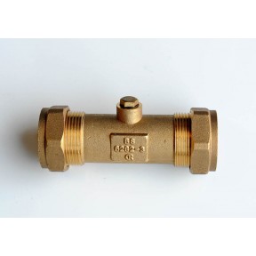 Brass double check valve compression ends